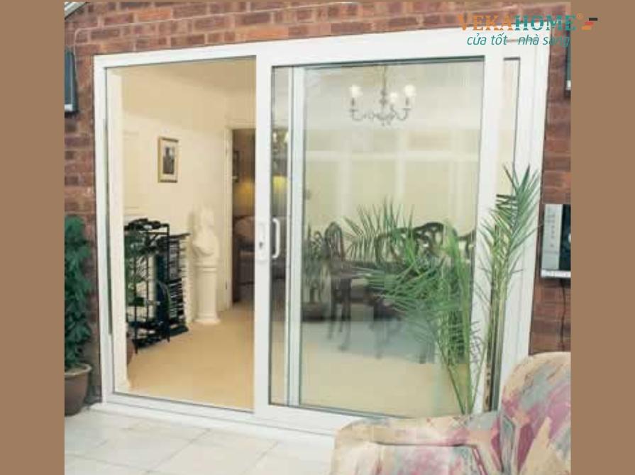 Hình ảnh sản phẩm cửa đi 2 cánh mở trượt